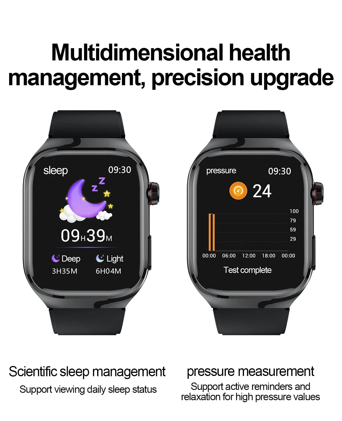 2025 New Smart Watch 2.04-inch AMOLED Screen Bluetooth Call IP68 Waterproof 650mA Sports Smartwatches Men Android Military-Grade