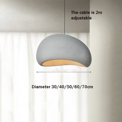 Modern Living Room LED Pendant Lamp Nordic Wabi Sabi Ceiling Chandelier Light for Dining Room Bedroom Home Decor Hanging Lamp