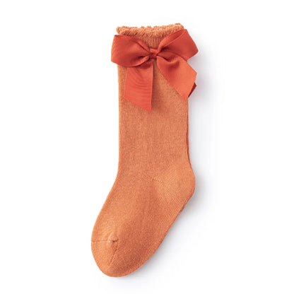 Baby Accessories New Girls' Socks Spring Summer Bow Princess Mother Kids Socks Wholesale Korean Children's Cotton Floor Socks