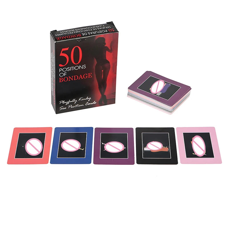 English & Spanish Sexual Position Cards Role Playing Adult Games Bedroom Commands Sex Toys For Couples 18+ Erotic Products
