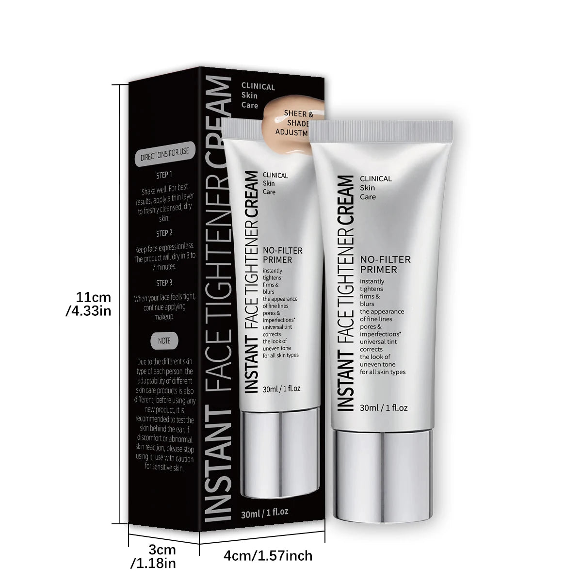Facial fast -acting firming cream Moisturizer Before the isolation cream, light moisturizing, the skin brighten the skin color