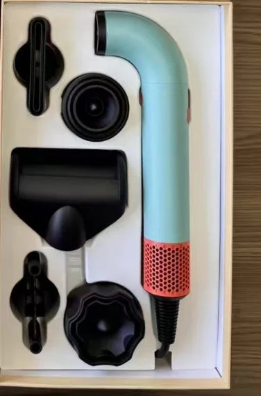 New High Speed Negative Ion Hair Dryer with Bend Tube Nozzle Quick Drying for Household Travel hairdryer home appliance 5 in 1