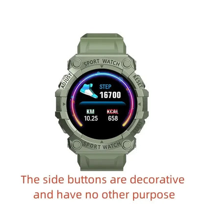 Smart Fitness Watch with Bluetooth - Music Control, Step Tracking, Weather & Message Alerts for Active Users