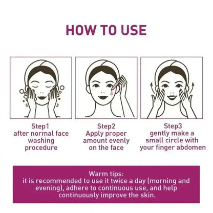 Facial Anti-Wrinkle Serum Fade Fine Lines Anti-Aging Whitening Moisturizing Remove Freckles Brighten Facial Skin Care