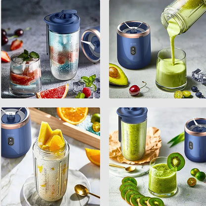 300 Motor 1200 Amh ABS Portable Small Fruit Juicer Kitchen Appliance Shaker MINI Juicer Cup Electric Usb Juicer Fruit Blender