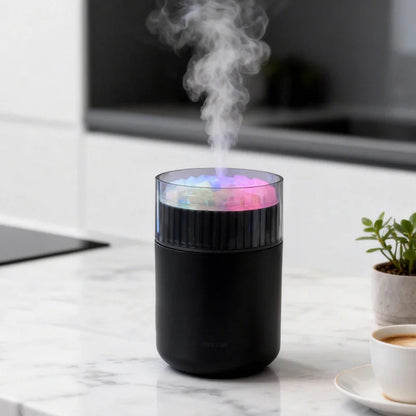 Mini USB Humidifier With Multicolor Night Light Quiet Personal Mist Maker Vehicle Aromatherapy Diffuser For Home Office