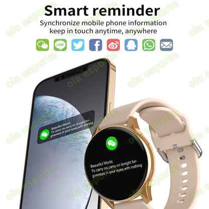Smartwatch Women Watch 6 Health Monitoring Watch Waterproof Voice Assistant Bluetooth Call Smart Watch 2025 New Sports Watch