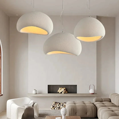 Nordic Wabi Sabi pendant light Modern LED Ceiling Chandeliers Hanging Lamp for Living Room Dining Bedroom Bar Home Decor Fixture