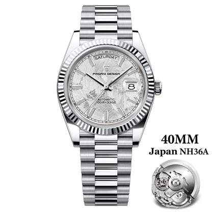 PAGANI DESIGN Men's Watches DD40 Gold White Luxury Automatic Watch Men TMI NH36A Date Week Mechanical Watches For Men 2026 New