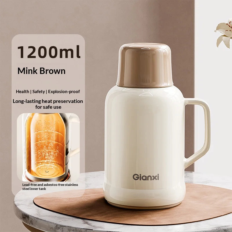 Gianxi Insulated Pot Stainless Steel Large Capacity Hot Water Bottle 2025 New Small Warm Pot Dormitory Student Warm Bottle