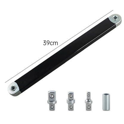 Compact Offset Extension Wrench 4 Adapter Dual Purpose Impact Socket Ratchet for Automotive Hand Tool