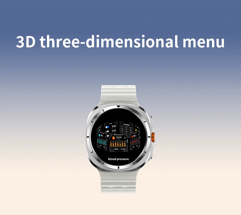 Smart Watch 8 Ultra New Color Matching GPS Compass Smartwatch Bluetooth call NFC IP68 Waterproof Health monitoring Reduction100%
