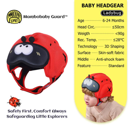 Mambobaby Guard Dropshipping 1 Safe Anti-Shock Baby Helmet Toddler Head Protector Infant Headgear Learn Crawl Walk for Bump Fall