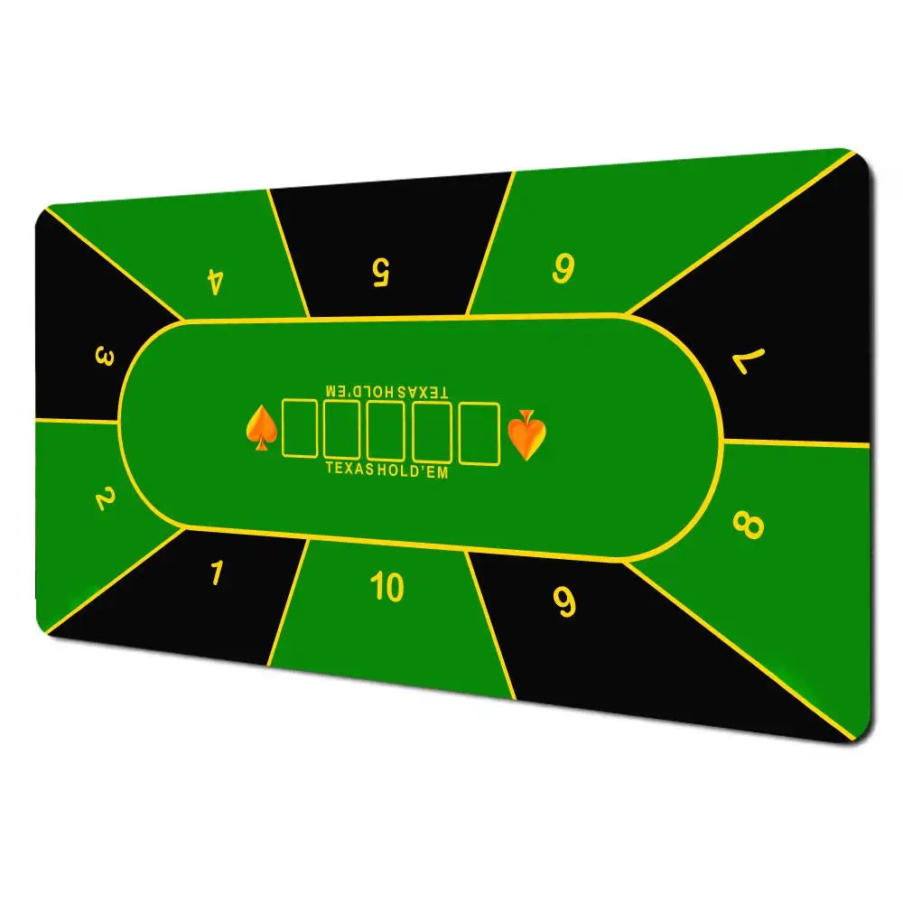 Texas Hold'em Table Pad Portable Rubber Poker Table Mouse Pad Keyboard Office Gaming Table Pad Gambling Players Game Layout