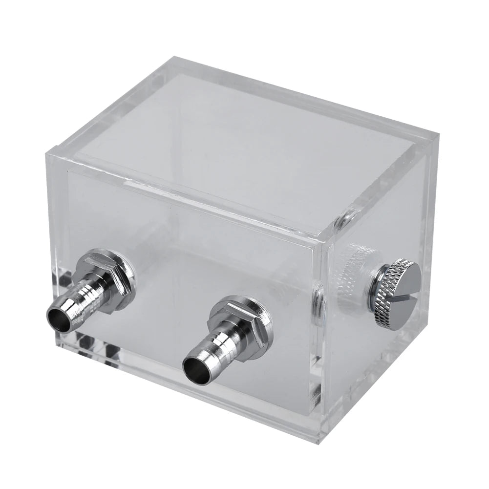 200ml Acrylic Water Tank Cooler G1/4 2 Thread Water Cooling Radiator 5mm Thickness for PC Liquid Cooling System Accessories