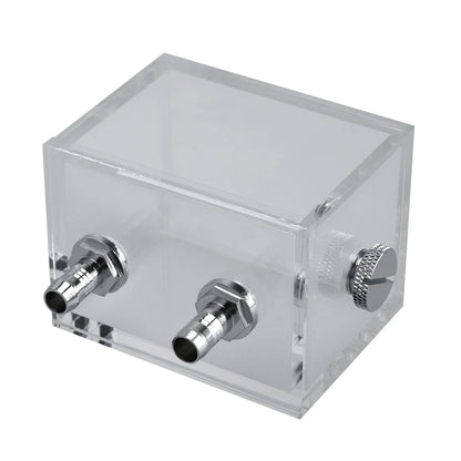 200ml Acrylic Water Tank Cooler G1/4 2 Thread Water Cooling Radiator 5mm Thickness for PC Liquid Cooling System Accessories