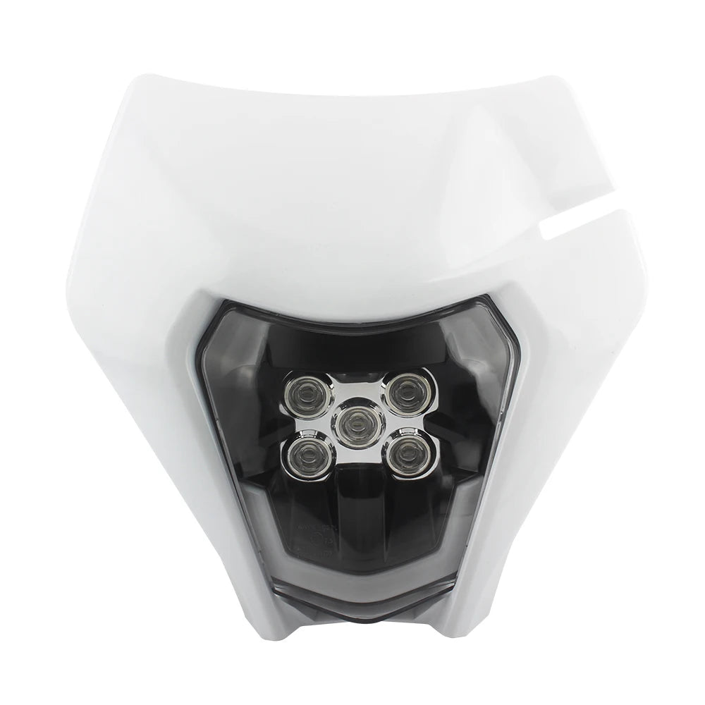 Motorcycle Headlight Plate LED Accessories for KTM EXC SX MX 250 300 450 Fairing Motocross Dirt Bike Supermoto Enduro Headlight