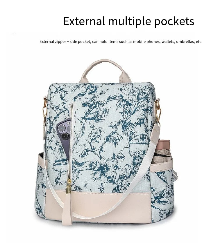Fashionable Women's Bags, Trendy Backpacks, Large-Capacity Simple Handbags, Retro-Style Casual Bags, High-End Shoulder Crossbody Bags, Student Bags, Multi-Purpose Storage Bags