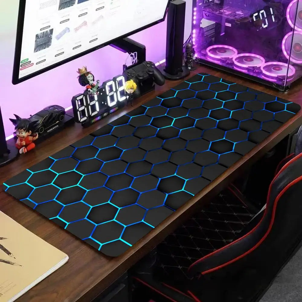 hexagon Mouse Pad Large Computer Office Game Table Mats XXL Rubber Anti-slip Gaming Keyboard Mousepads Long Desk Pads