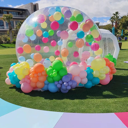Inflatable Bubble House Kids Play Tent with Blower Transparent PVC Outdoor Dome for Birthday Party Trampoline Play & Gifts