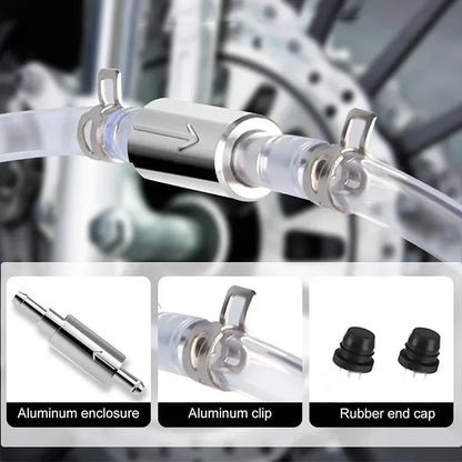 1PCS Brake Fluid Bleeder Hose with One-Way Non-Return Check Valve Auto Car Vehicle Motorcycle Brake Clutch Bleeder Hose Pipe Kit