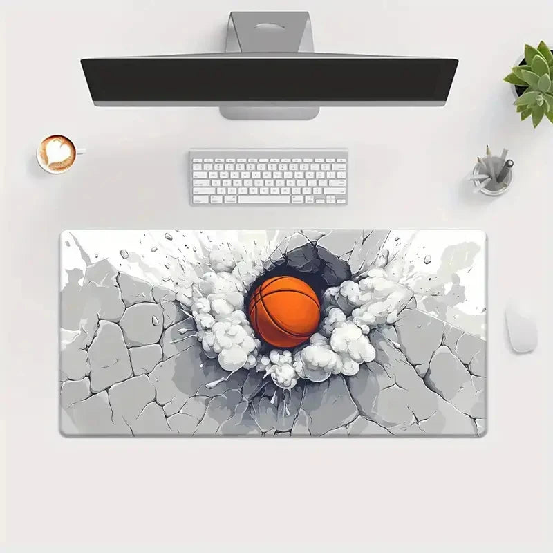 Basketball pattern Mouse Pad  Computer Office Game Table Mats XXL Rubber Anti-slip Gaming Keyboard Long Desk Pads playmat