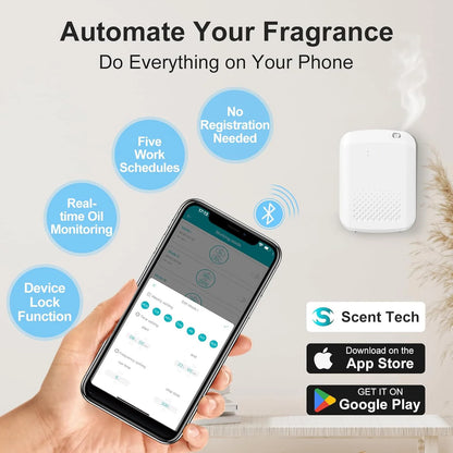 2026 Upgrade WiFi Smart Scent Air Machine for Home, Hotel, Spa, Office, 1500 Sq. 400ML Bluetooth Hotel Collection Diffuser