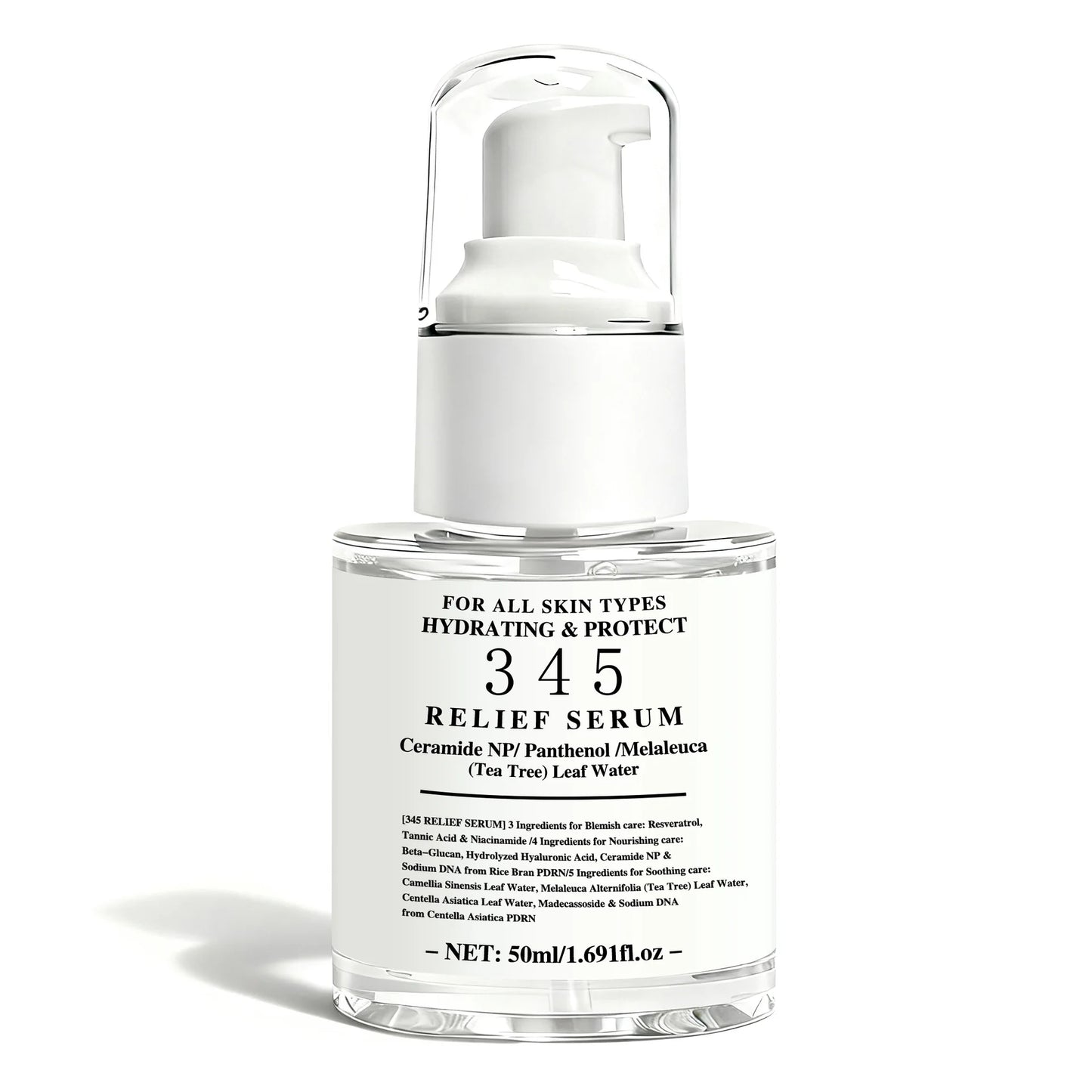 Face essence liquid relief serum Hydrating the skin improve skin sensitivity issues  essence suitable for all skin types 50ml