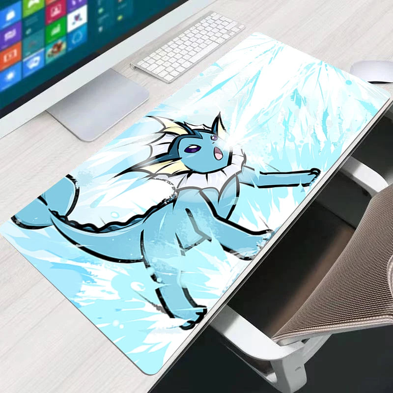 Mouse Pad Computer Speed Type Varpet Mat For E-sports Players Lock Edge Keyboard Pad Mousepad P-Pokemons Eevee Office Desk Mat
