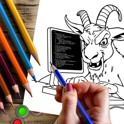 Office Animals Coloring Book for Adult | 28 Pages Colouring Book, Drawing Supplies for Christmas, Thanksgiving