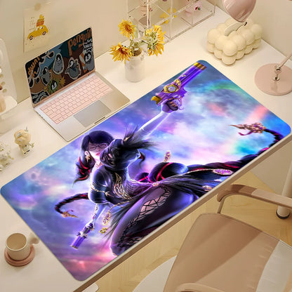 Game B-Bayonetta 3 S Mouse Pad Large Desk Mat Keyboard Ergonomic Office Rubber Game PC Non-slip Anti-fray Home Custom Best Price