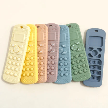 Mother Kids 1PC BPA Free Silicone Baby Toys TV Remote Control Shape Teether Toys Newborn Rodent Chewing Toys Baby Accessories