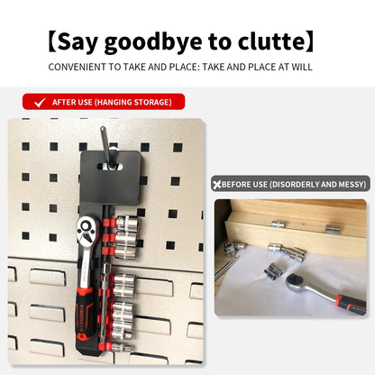 12pcs 1/4 Inch Ratchet Socket Wrench Set With 10 Sockets 2 Way New Quick Released 72 Tooth Ratchet Handle And Extension Bar
