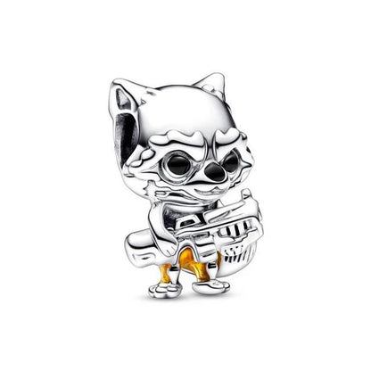 Hot Sell 925 Silver DIY Beads Jewelry Charms Bracelet Mickey Minnie Princess Christmas Stitch Robots Marvel Cute Miniso Disney