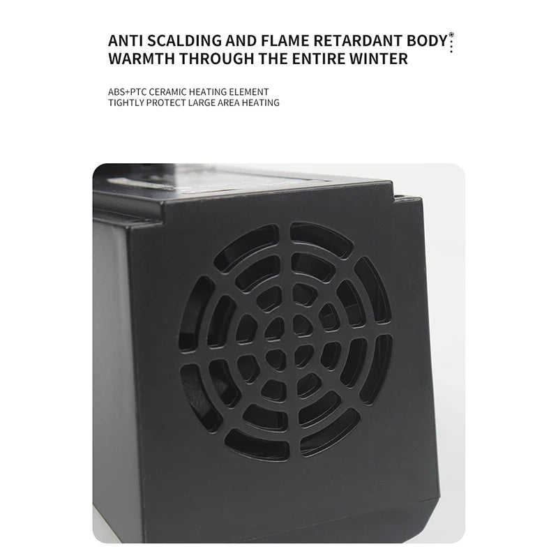 Portable Electric Heater, Wall Plug-In Room Heater, Mini Radiator Fan Warmer, Ideal Heating Appliance for Home