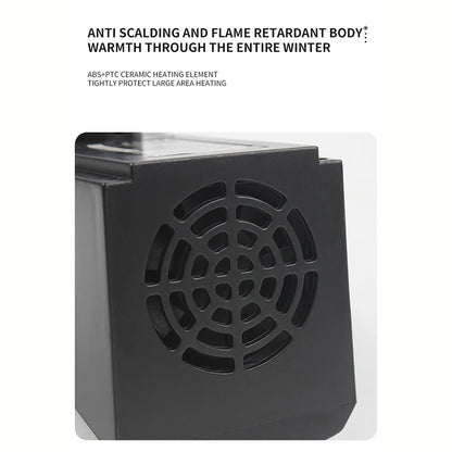 Portable Electric Heater, Wall Plug-In Room Heater, Mini Radiator Fan Warmer, Ideal Heating Appliance for Home