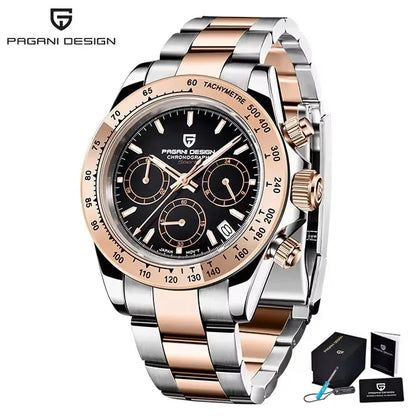 2026 New PAGANI Design Top Brand Men's Sports Quartz Watches Sapphire Stainless Steel Waterproof Chronograph Luxury Reloj Hombre