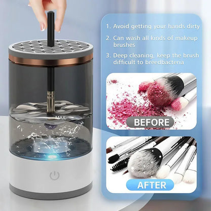 Electric Makeup Brushes Cleaner Washing Makeup Brushes Dehydration Cosmetic Washing Machine for Brush Cleaning HZSQJGJ04