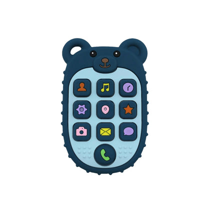 2025 New Baby Teether mobile phone Shape Silicone Teether Teething Toy Kids Sensory Educational Toy baby gift set