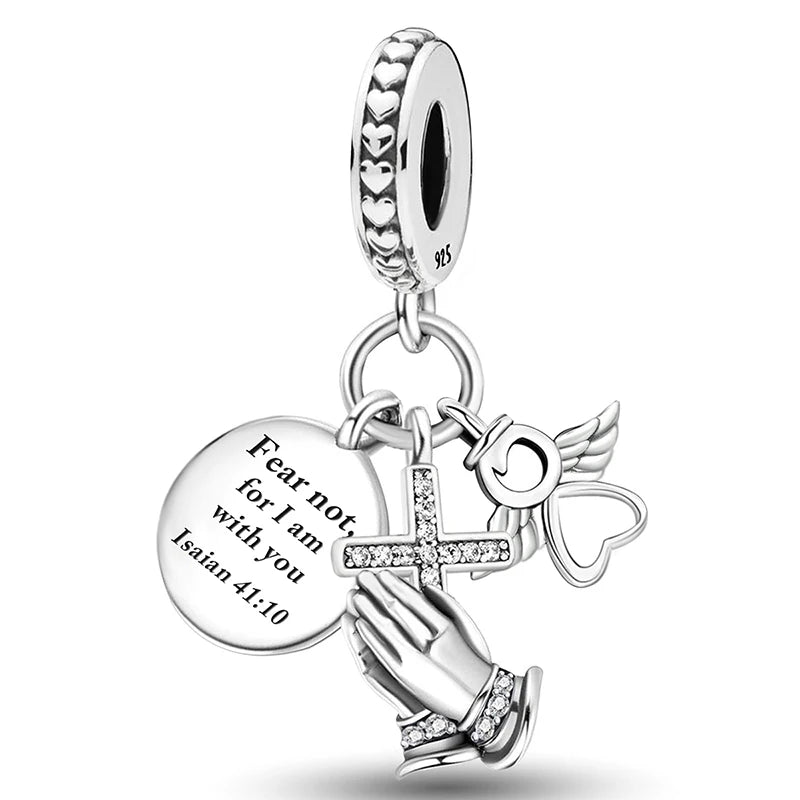 925 Sterling Silver Small Fresh Four Leaf Clover Series Charms Bead Diy Bracelet Necklace Making Gift Of High Quality Jewelry