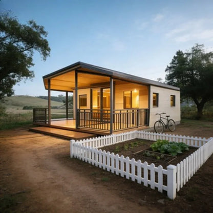 Prefabricated Houses Housing20Ft Expandable Container House Steel Van House Design with 40X40for Bedroom Mobile Modular Home