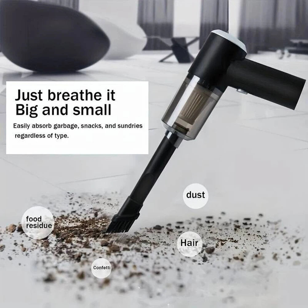 6000PA Mini Car Vacuum Cleaner Cordless Powerful Wireless Car Cleaner HandHeld Portable Vacuum Cleaner Cleaning Machine 120W