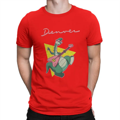 Retro 80s Animated Cartoon Unique TShirt Denver  The Last Dinosaur Leisure T Shirt Newest T-shirt For Men Women