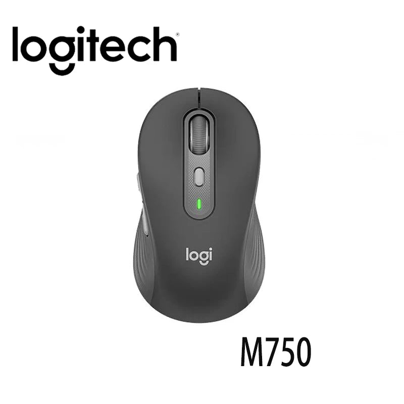 Logitech M750 Wireless Mouse Silent Click, Bluetooth/2.4GHz, Ergonomic, Multi-Device, Compatible with PC Laptop Office Home