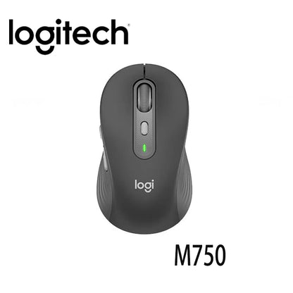 Logitech M750 Wireless Mouse Silent Click, Bluetooth/2.4GHz, Ergonomic, Multi-Device, Compatible with PC Laptop Office Home