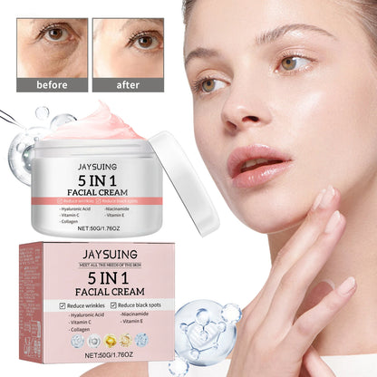 5-in-1 Firming Face Cream Firming Anti Wrinkle Deep Moisturizing Moisturizing Facial Smooth And Soft Skin Anti-Aging Face Cream