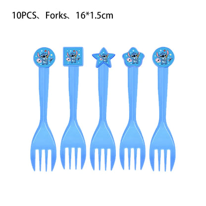 Stitch Party Supplies For Child Lilo And Stitch Birthday Party Decorations Balloons Banner Tablecloth Backdrop Tableware