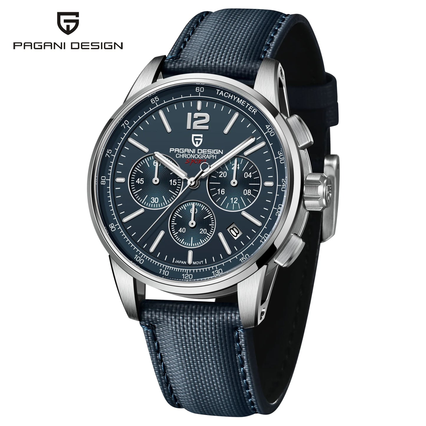 PAGANI DESIGN 2025 New Luxury Fashion Casual Men Quartz Watches VK63 100M Water Resistant Sapphire Glass Stainless Steel Watches