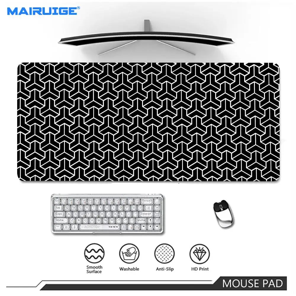 Line texture design Mouse Pad Large XXL Gaming carpet Rubber Lock keyboard Desk Mat Computer playmat Gamers work tablet office