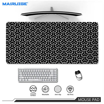 Line texture design Mouse Pad Large XXL Gaming carpet Rubber Lock keyboard Desk Mat Computer playmat Gamers work tablet office